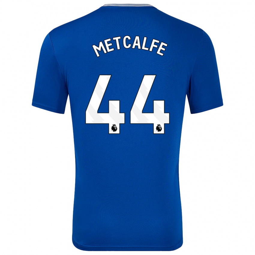 Hombre Camiseta Jenson Metcalfe #44 Azul Con 1ª Equipación 2024/25 La Camisa Perú