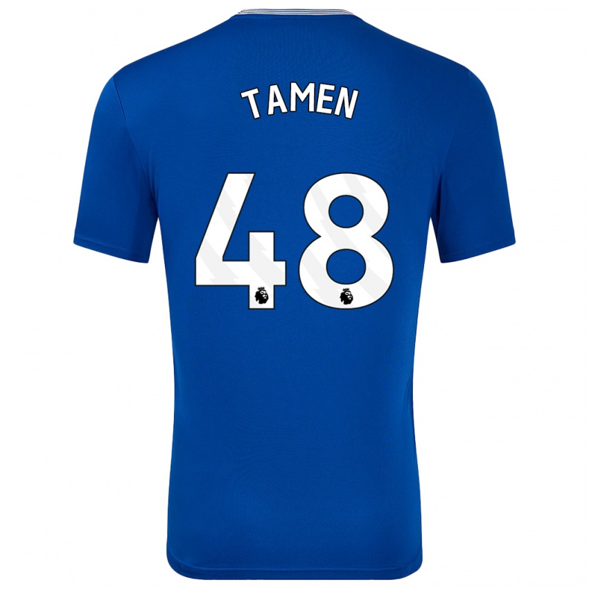 Hombre Camiseta William Tamen #48 Azul Con 1ª Equipación 2024/25 La Camisa Perú