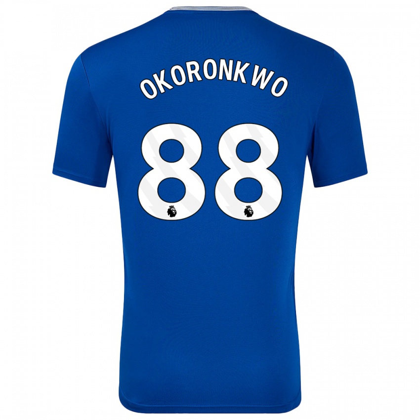 Hombre Camiseta Francis Okoronkwo #88 Azul Con 1ª Equipación 2024/25 La Camisa Perú