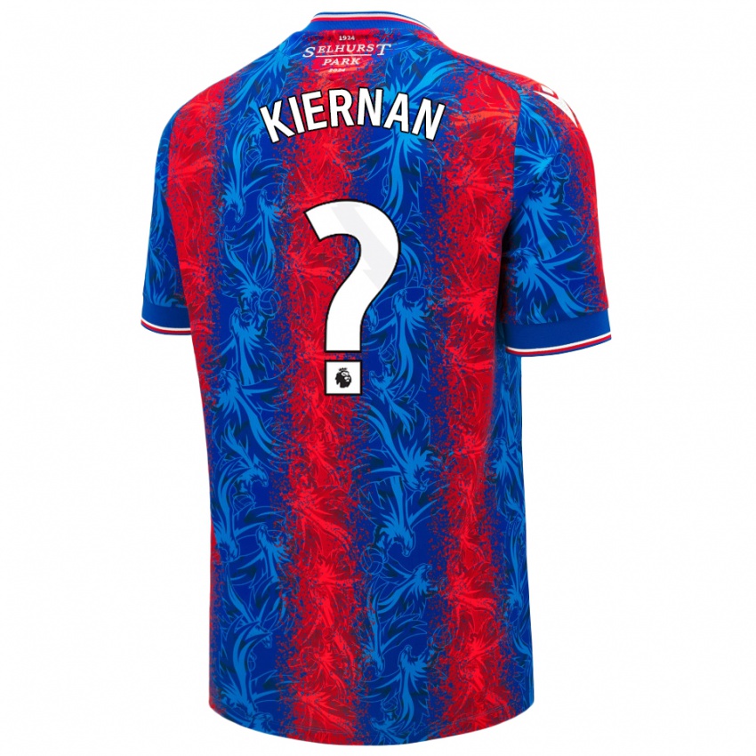 Hombre Camiseta Brendan Kiernan #0 Rayas Rojas Y Azules 1ª Equipación 2024/25 La Camisa Perú