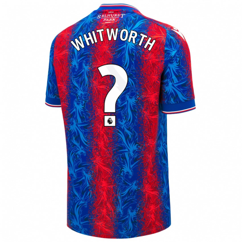 Hombre Camiseta Harry Whitworth #0 Rayas Rojas Y Azules 1ª Equipación 2024/25 La Camisa Perú