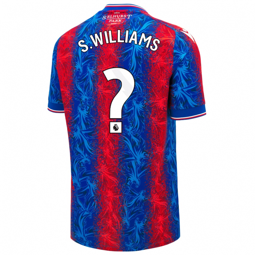 Hombre Camiseta Seb Williams #0 Rayas Rojas Y Azules 1ª Equipación 2024/25 La Camisa Perú