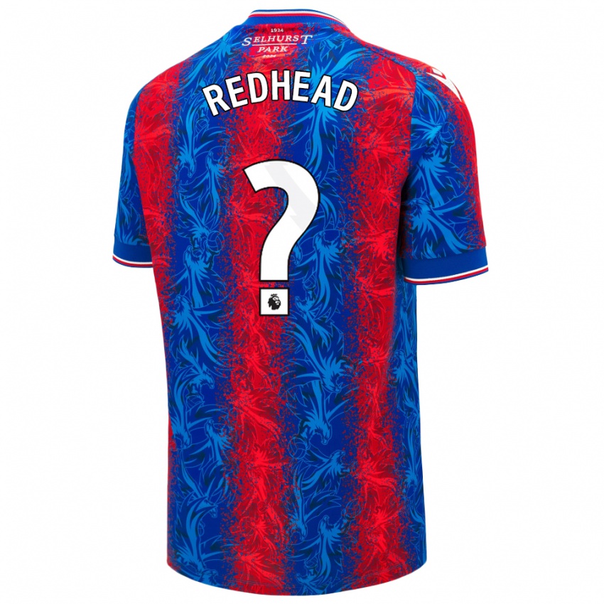 Hombre Camiseta Caleb Redhead #0 Rayas Rojas Y Azules 1ª Equipación 2024/25 La Camisa Perú