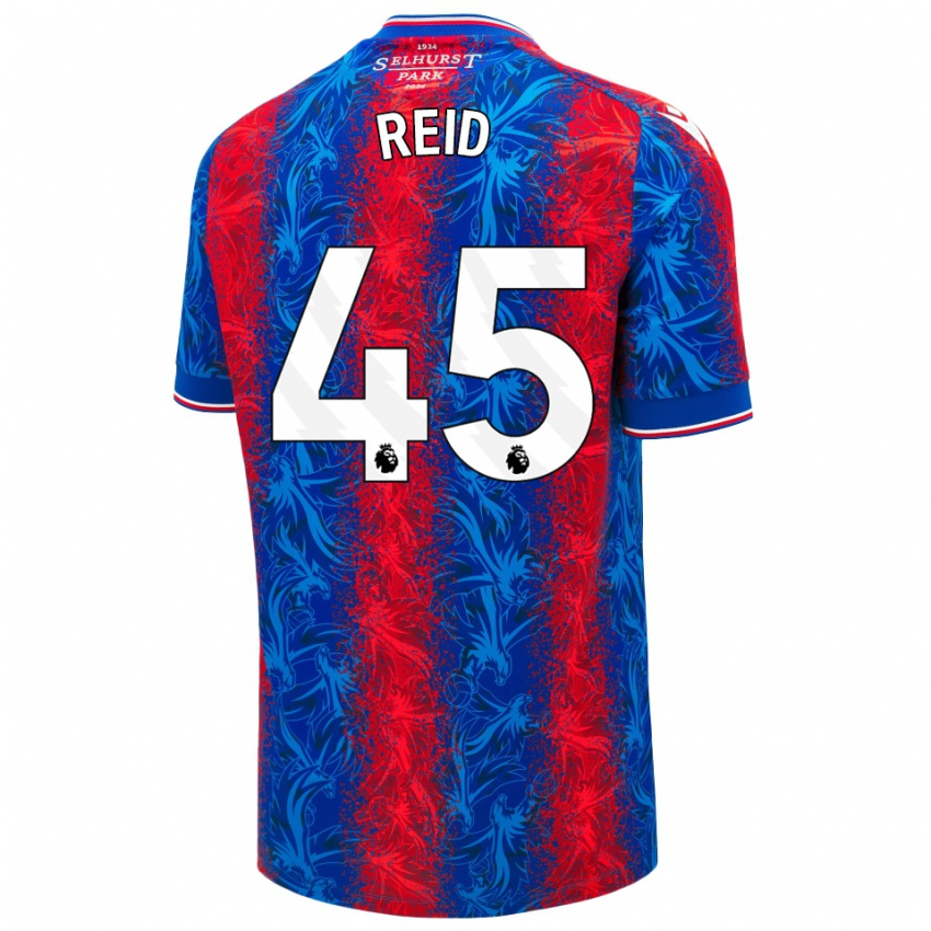 Hombre Camiseta Dylan Reid #45 Rayas Rojas Y Azules 1ª Equipación 2024/25 La Camisa Perú