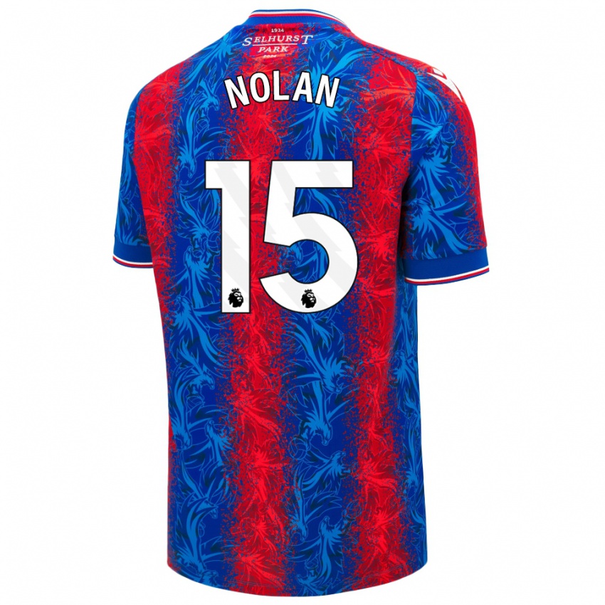 Hombre Camiseta Hayley Nolan #15 Rayas Rojas Y Azules 1ª Equipación 2024/25 La Camisa Perú