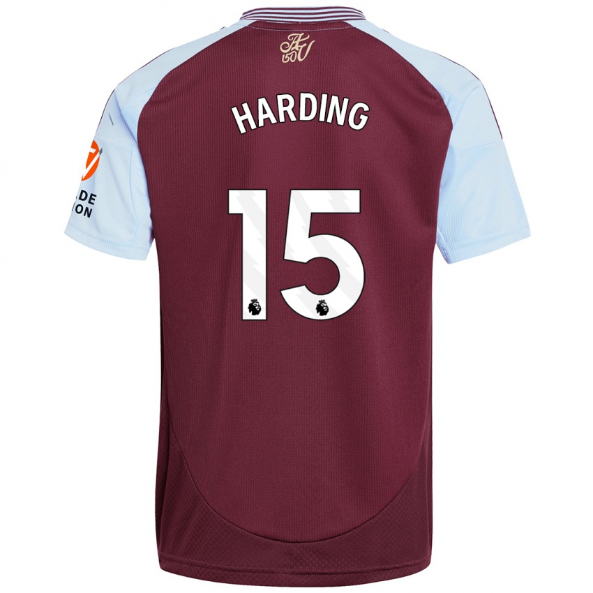 Hombre Camiseta Natasha Harding #15 Borgoña Azul Cielo 1ª Equipación 2024/25 La Camisa Perú