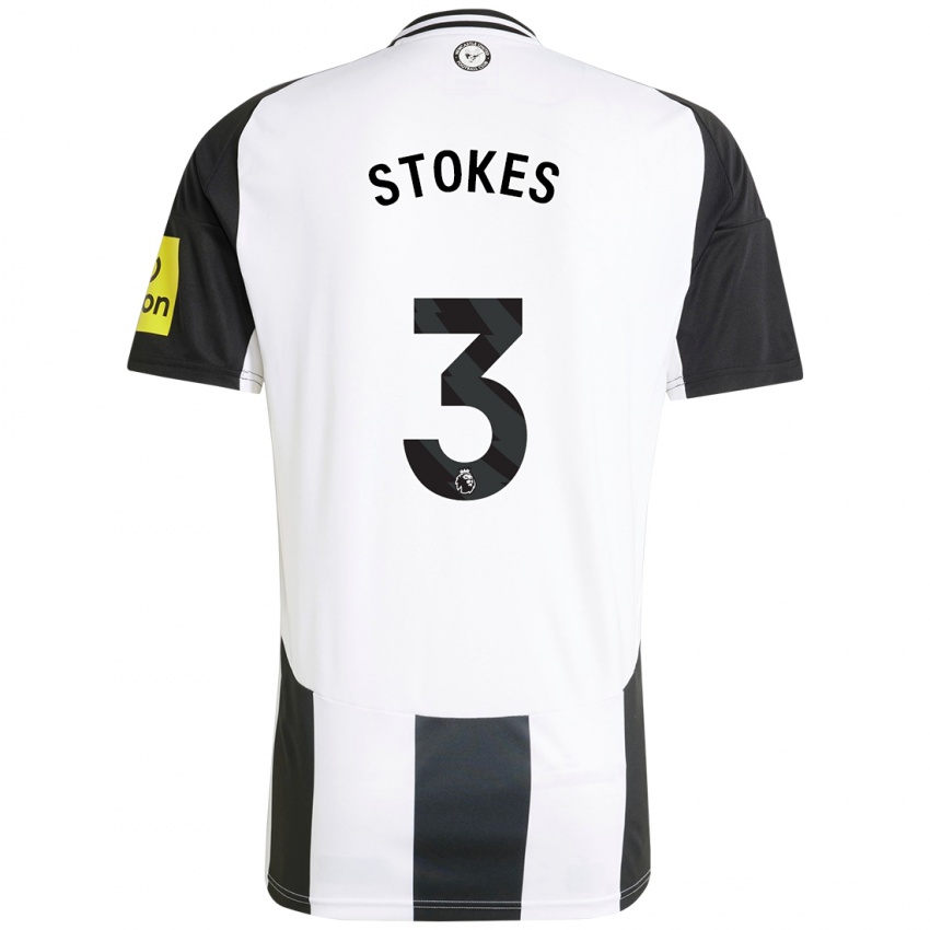 Hombre Camiseta Demi Stokes #3 Blanco Negro 1ª Equipación 2024/25 La Camisa Perú