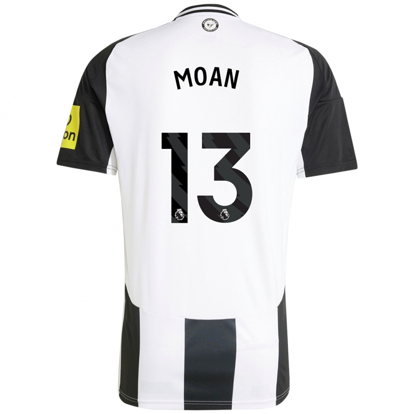 Hombre Camiseta Claudia Moan #13 Blanco Negro 1ª Equipación 2024/25 La Camisa Perú