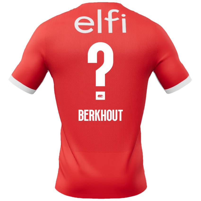 Hombre Camiseta Jorn Berkhout #0 Rojo Blanco 1ª Equipación 2024/25 La Camisa Perú