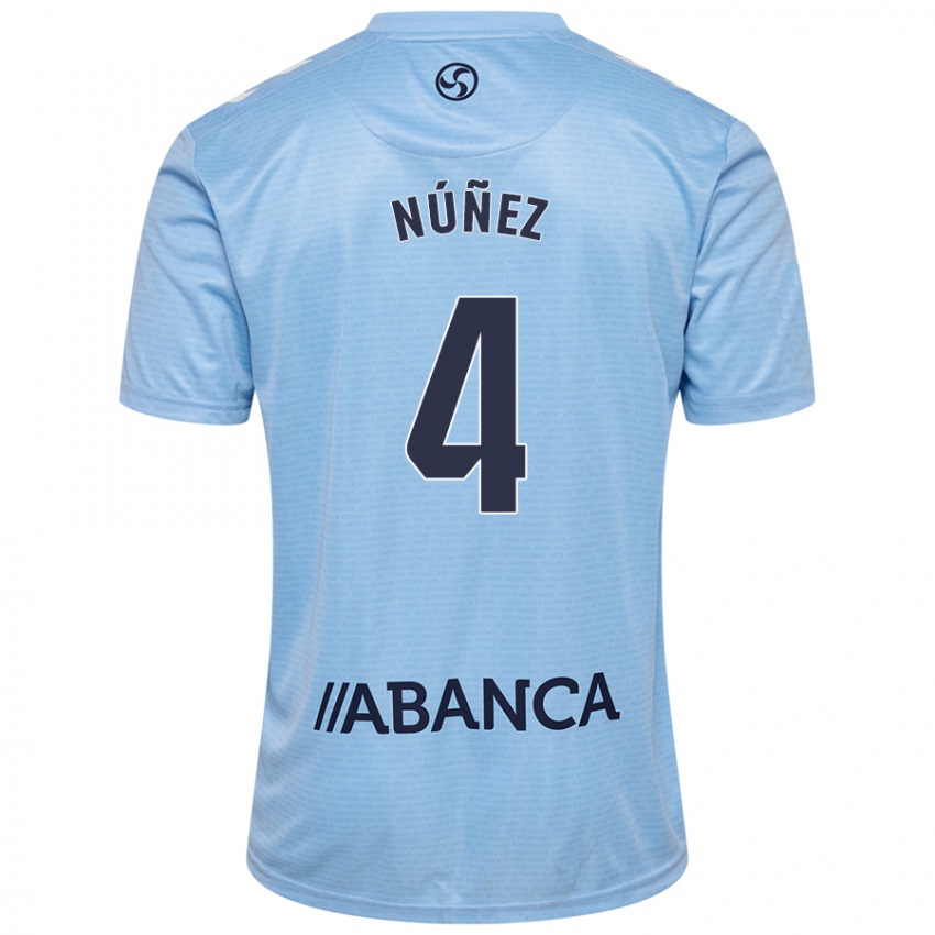 Hombre Camiseta Unai Nunez #4 Azul Cielo 1ª Equipación 2024/25 La Camisa Perú