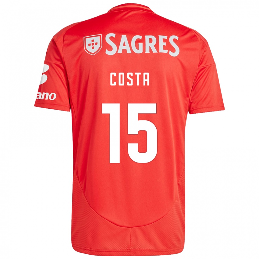 Hombre Camiseta Carole Costa #15 Rojo Blanco 1ª Equipación 2024/25 La Camisa Perú