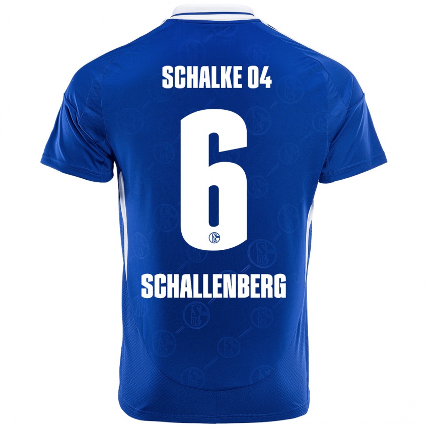 Hombre Camiseta Ron Schallenberg #6 Azul Real 1ª Equipación 2024/25 La Camisa Perú