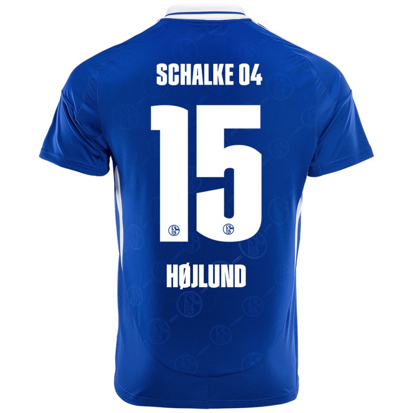 Hombre Camiseta Emil Højlund #15 Azul Real 1ª Equipación 2024/25 La Camisa Perú