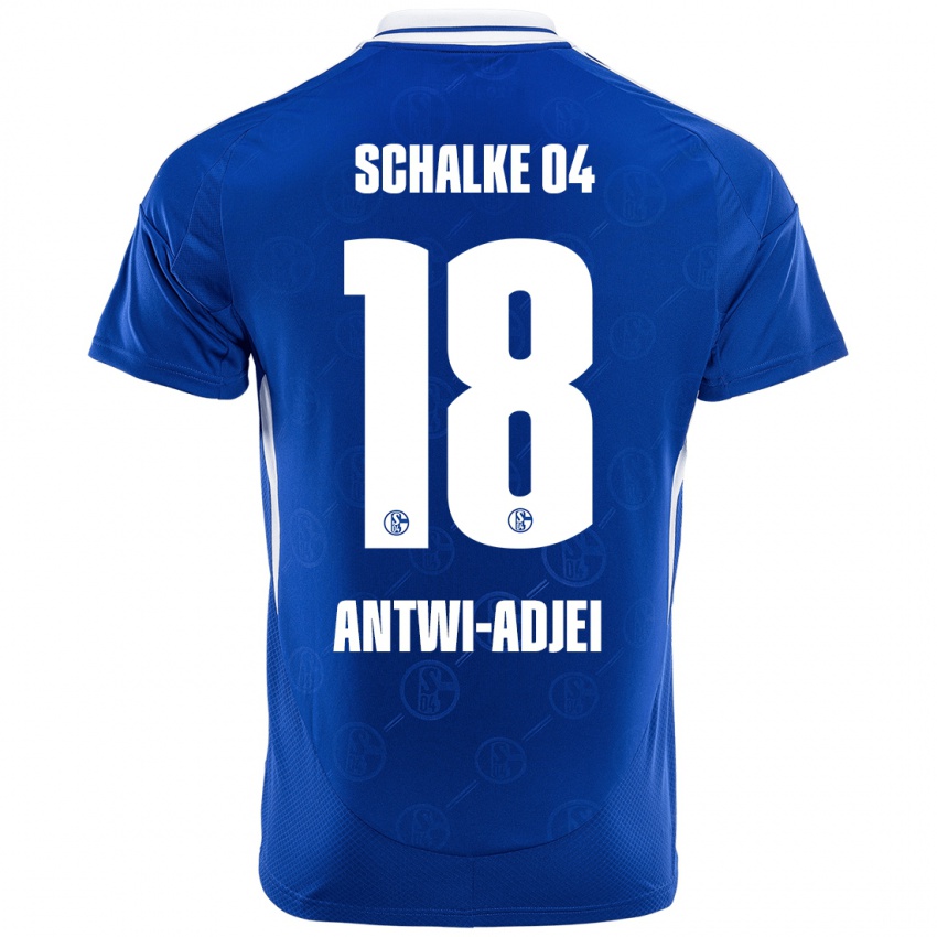 Hombre Camiseta Christopher Antwi-Adjei #18 Azul Real 1ª Equipación 2024/25 La Camisa Perú