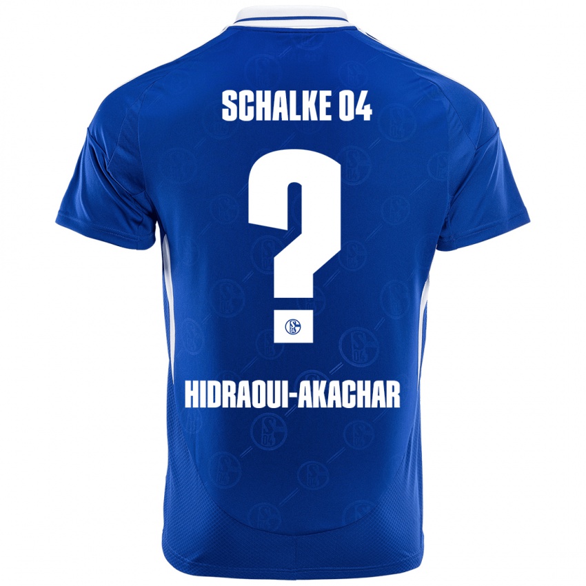 Hombre Camiseta Yassin Hidraoui-Akachar #0 Azul Real 1ª Equipación 2024/25 La Camisa Perú