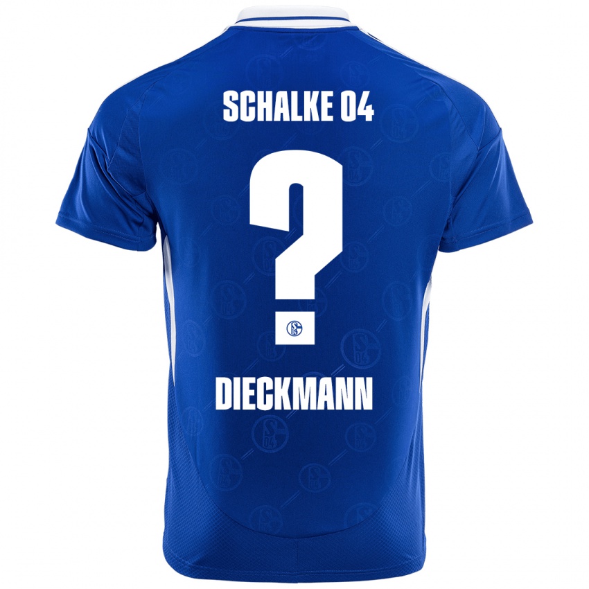 Hombre Camiseta Jonas Dieckmann #0 Azul Real 1ª Equipación 2024/25 La Camisa Perú