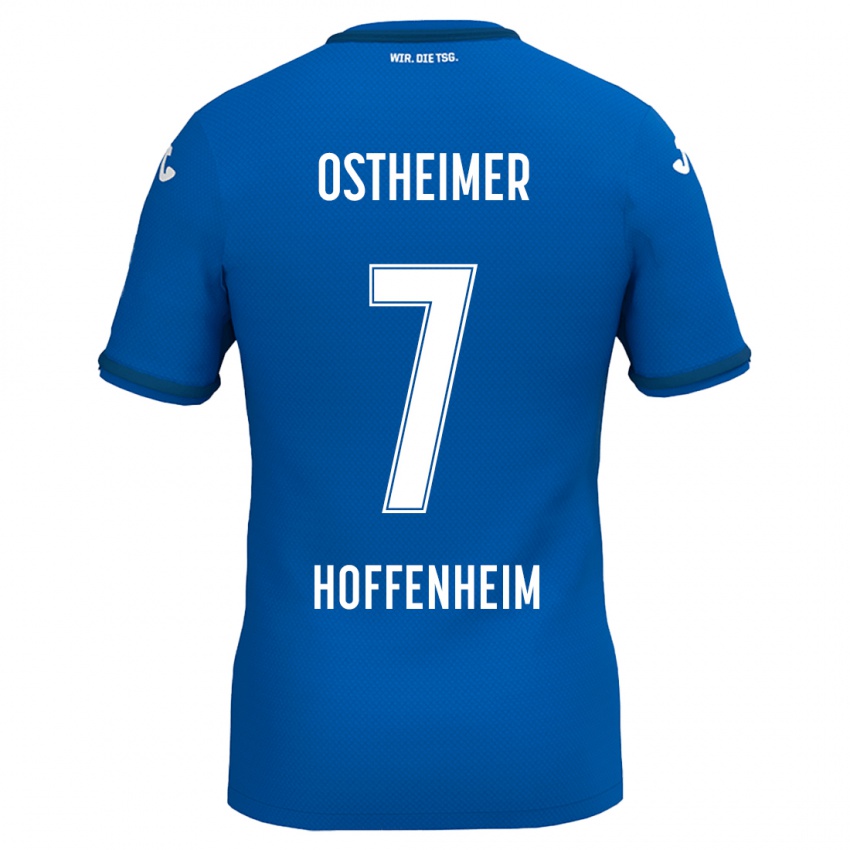 Hombre Camiseta Nevio Ostheimer #7 Azul Real 1ª Equipación 2024/25 La Camisa Perú