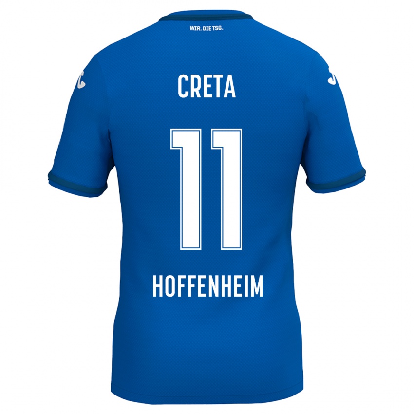 Hombre Camiseta David Creța #11 Azul Real 1ª Equipación 2024/25 La Camisa Perú