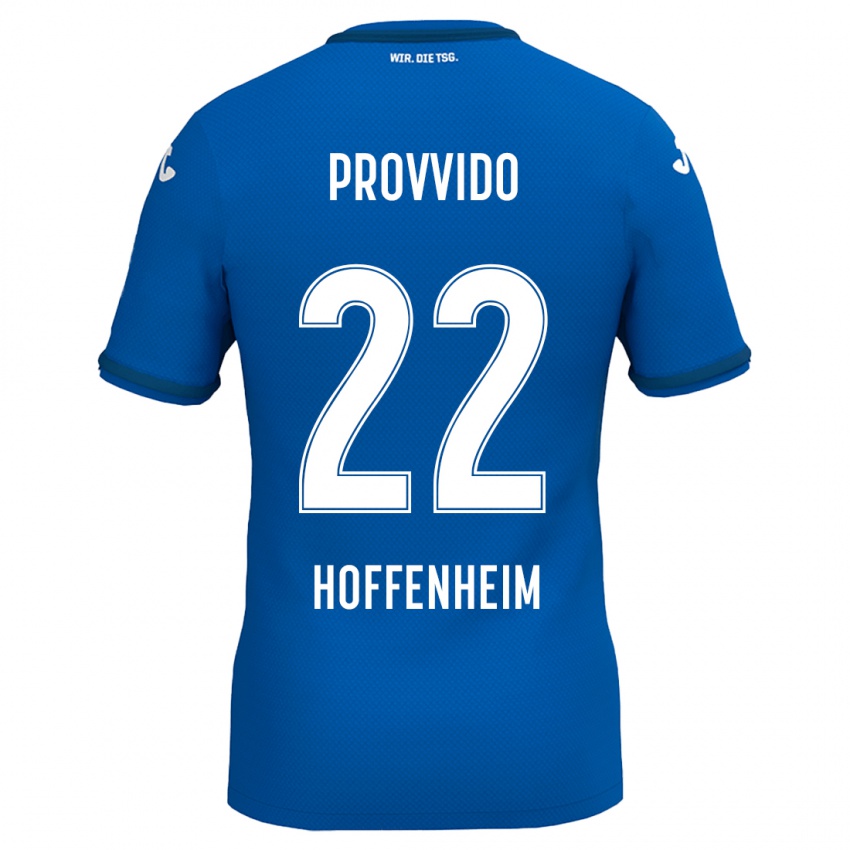 Hombre Camiseta Luca Provvido #22 Azul Real 1ª Equipación 2024/25 La Camisa Perú