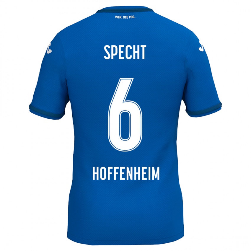 Hombre Camiseta Michaela Specht #6 Azul Real 1ª Equipación 2024/25 La Camisa Perú