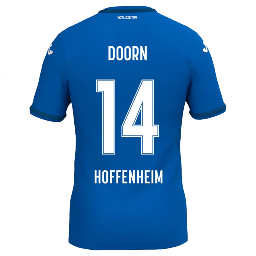 Hombre Camiseta Lisa Doorn #14 Azul Real 1ª Equipación 2024/25 La Camisa Perú