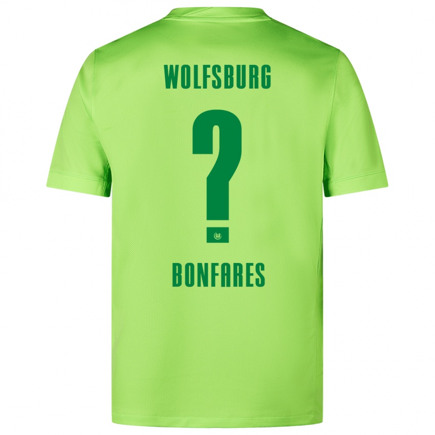 Hombre Camiseta Marouan Bonfares #0 Verde Fluorescente 1ª Equipación 2024/25 La Camisa Perú