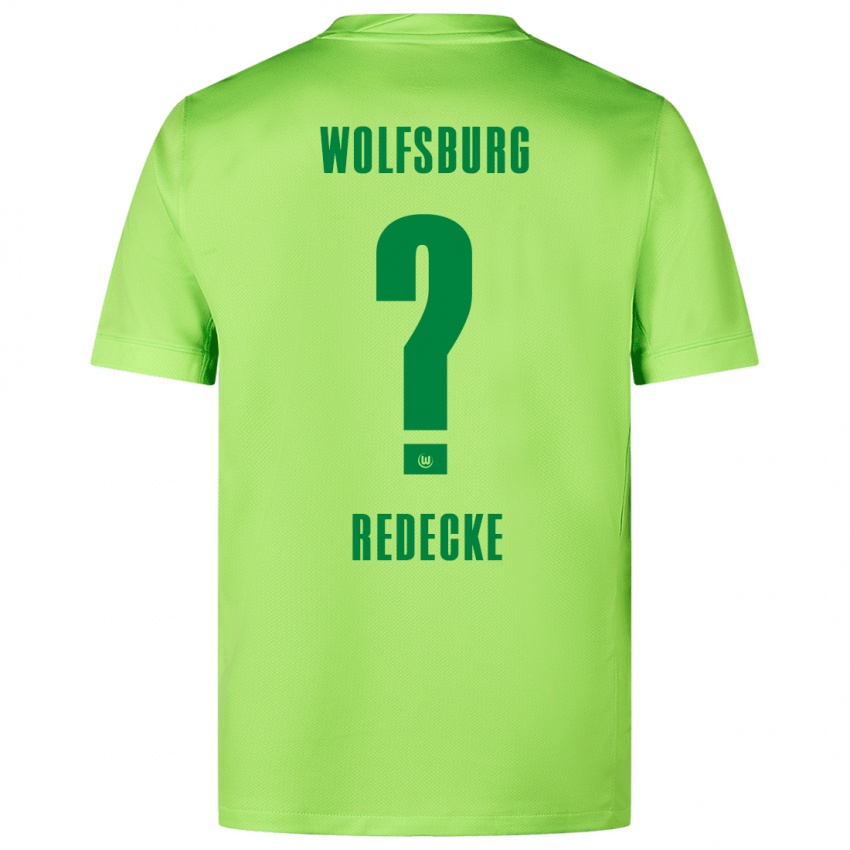 Hombre Camiseta Jan Redecke #0 Verde Fluorescente 1ª Equipación 2024/25 La Camisa Perú