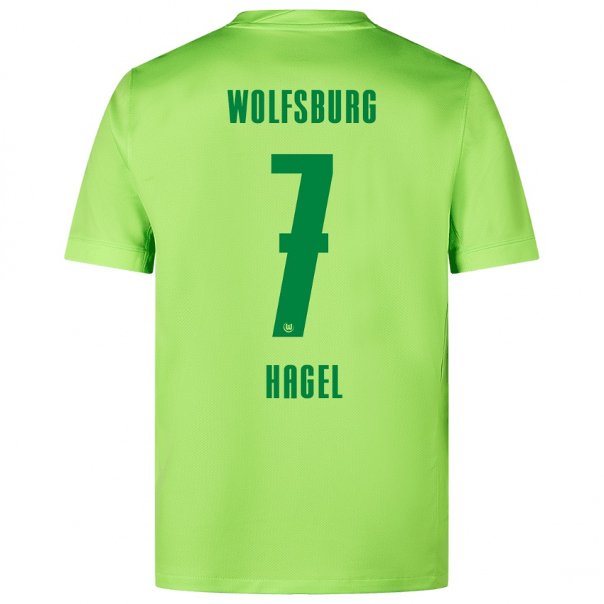 Hombre Camiseta Chantal Hagel #7 Verde Fluorescente 1ª Equipación 2024/25 La Camisa Perú