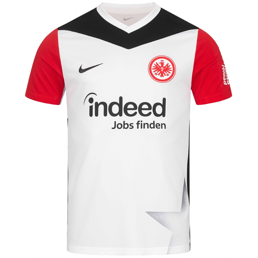 Hombre Camiseta Nina Lührßen #11 Blanco Rojo 1ª Equipación 2024/25 La Camisa Perú