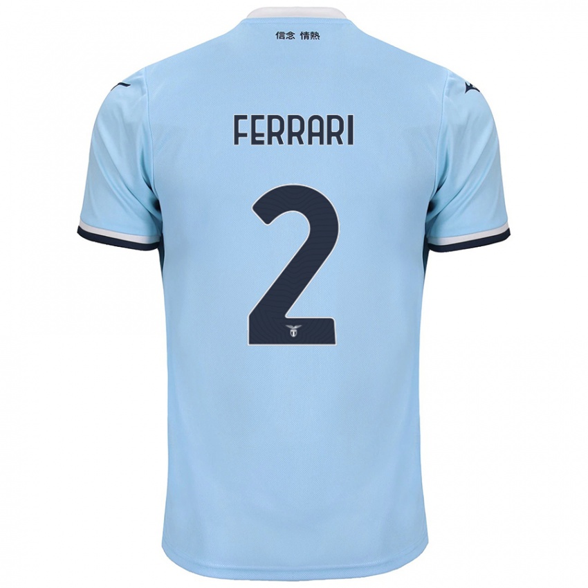 Hombre Camiseta Lorenzo Ferrari #2 Azul 1ª Equipación 2024/25 La Camisa Perú