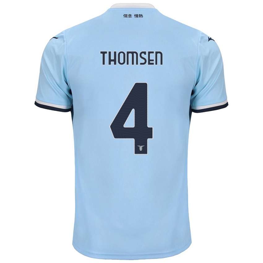 Hombre Camiseta Maria Møller Thomsen #4 Azul 1ª Equipación 2024/25 La Camisa Perú