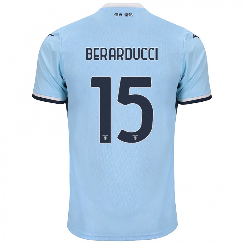 Hombre Camiseta Martina Berarducci #15 Azul 1ª Equipación 2024/25 La Camisa Perú