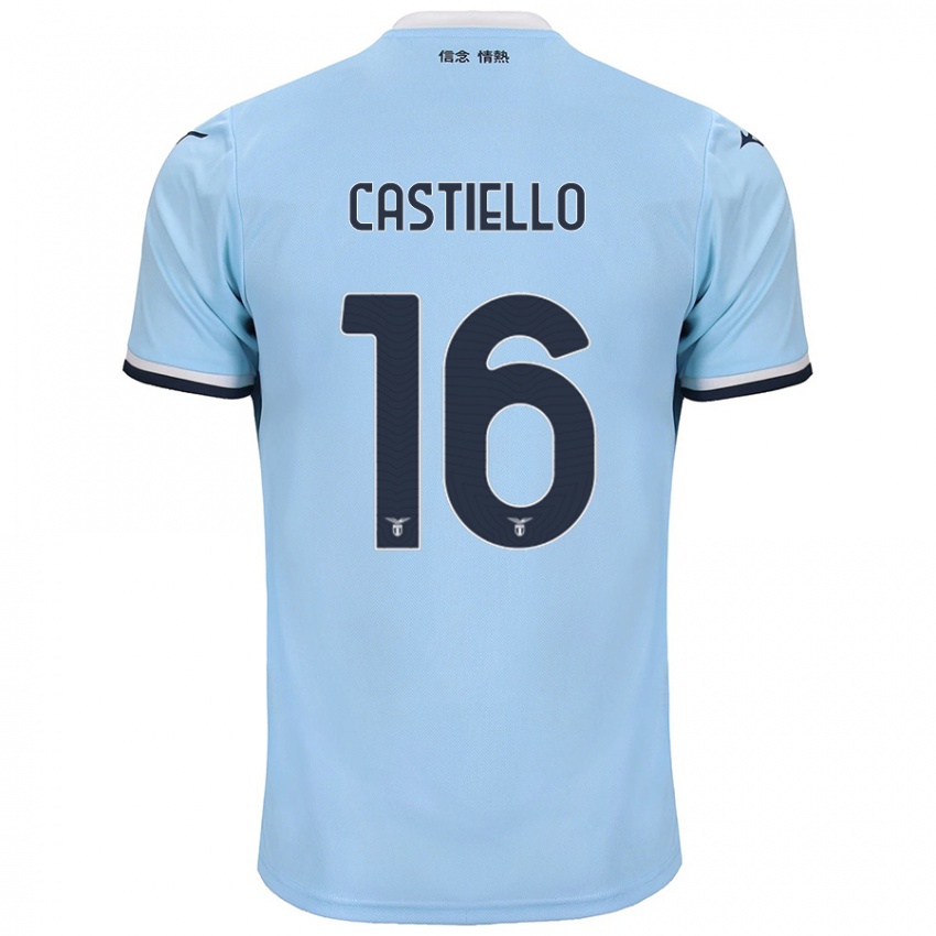 Hombre Camiseta Antonietta Castiello #16 Azul 1ª Equipación 2024/25 La Camisa Perú