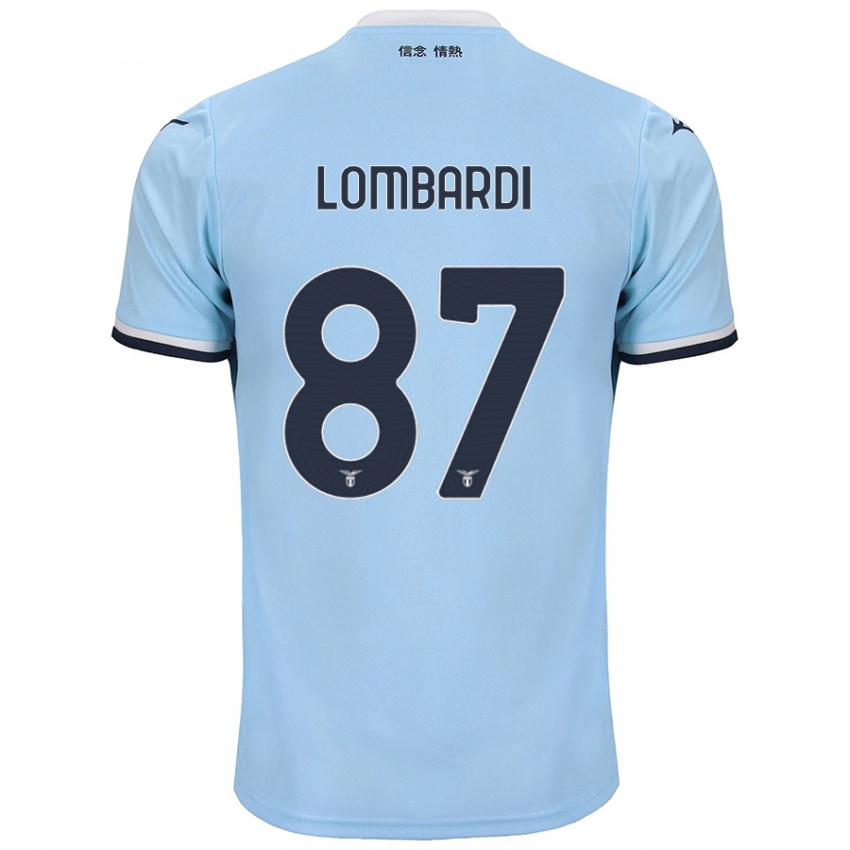 Hombre Camiseta Cristiano Lombardi #87 Azul 1ª Equipación 2024/25 La Camisa Perú