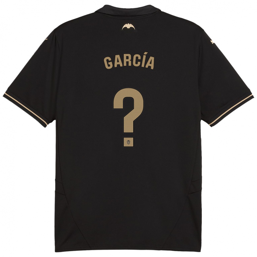 Hombre Camiseta Víctor García #0 Negro 2ª Equipación 2024/25 La Camisa Perú