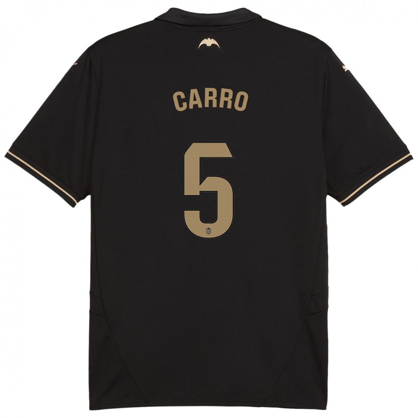 Hombre Camiseta Marta Carro #5 Negro 2ª Equipación 2024/25 La Camisa Perú