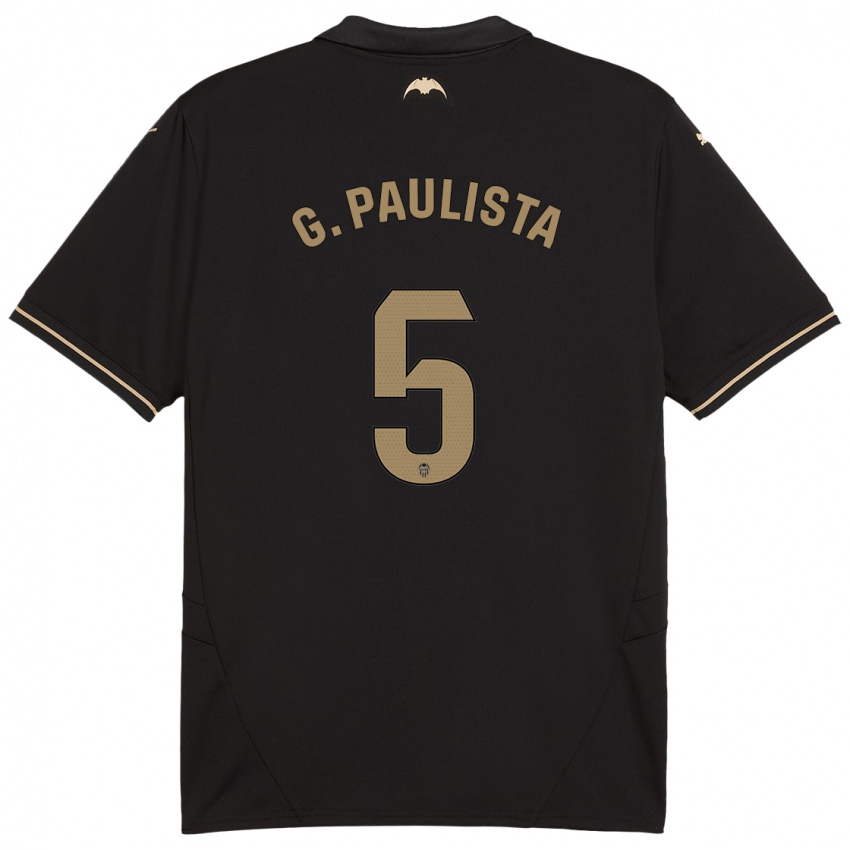 Hombre Camiseta Gabriel Paulista #5 Negro 2ª Equipación 2024/25 La Camisa Perú