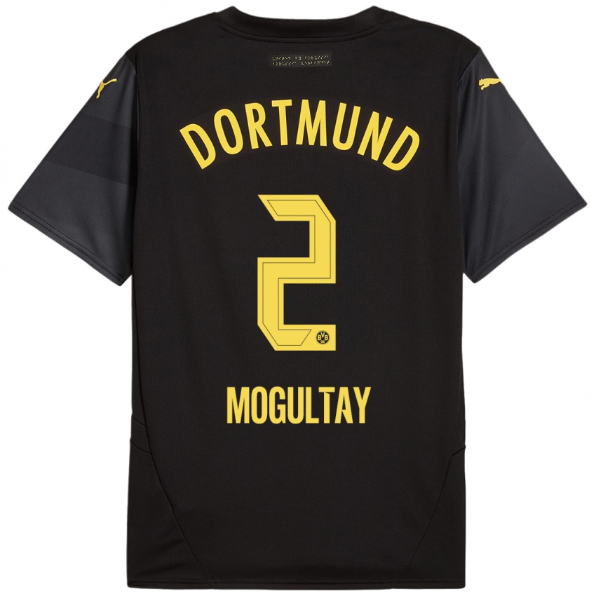 Hombre Camiseta Baran Mogultay #2 Negro Amarillo 2ª Equipación 2024/25 La Camisa Perú