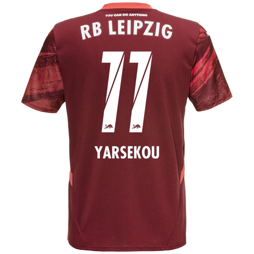 Hombre Camiseta Dilane Yarsekou #11 Borgoña 2ª Equipación 2024/25 La Camisa Perú