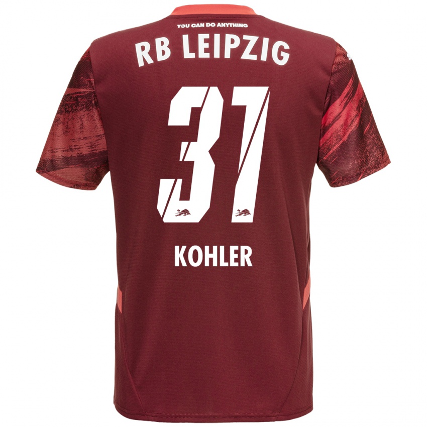 Hombre Camiseta Tim Köhler #31 Borgoña 2ª Equipación 2024/25 La Camisa Perú