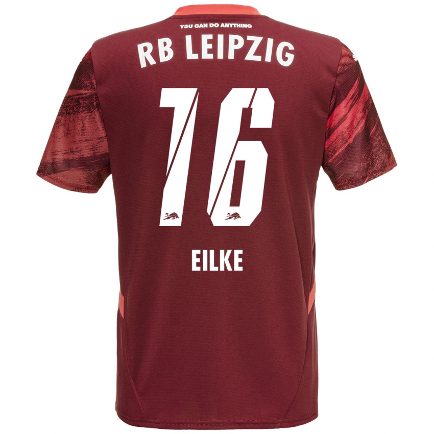 Hombre Camiseta Lennox Eilke #16 Borgoña 2ª Equipación 2024/25 La Camisa Perú