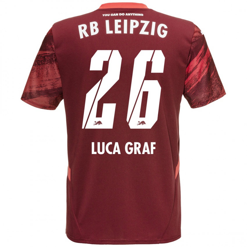 Hombre Camiseta Luca Marie Graf #26 Borgoña 2ª Equipación 2024/25 La Camisa Perú