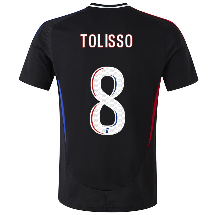 Hombre Camiseta Corentin Tolisso #8 Negro 2ª Equipación 2024/25 La Camisa Perú