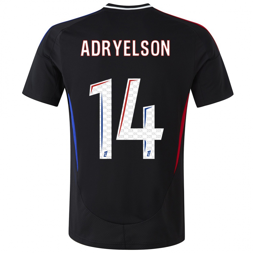 Hombre Camiseta Adryelson #14 Negro 2ª Equipación 2024/25 La Camisa Perú