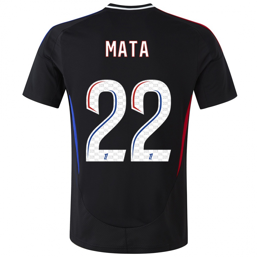 Hombre Camiseta Clinton Mata #22 Negro 2ª Equipación 2024/25 La Camisa Perú