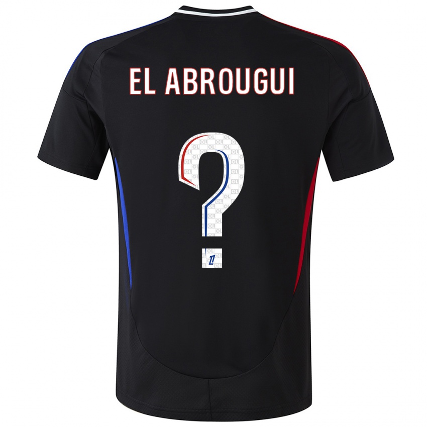 Hombre Camiseta Wassim El Abrougui #0 Negro 2ª Equipación 2024/25 La Camisa Perú