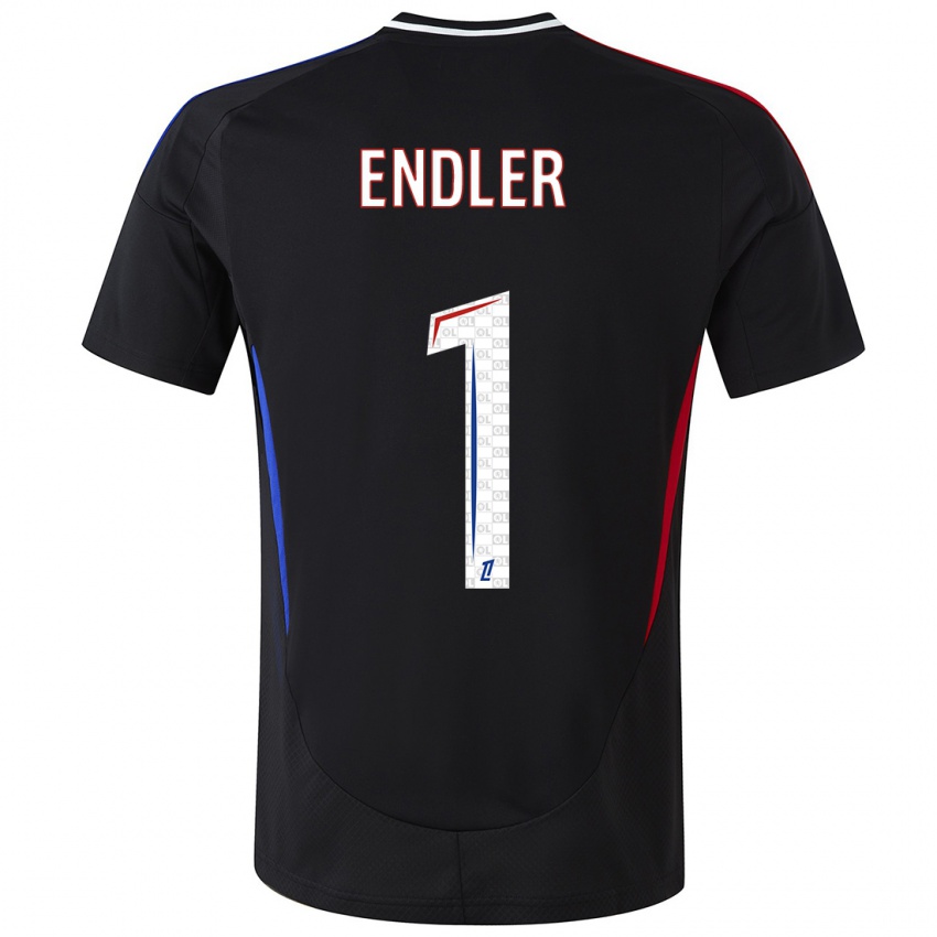 Hombre Camiseta Christiane Endler #1 Negro 2ª Equipación 2024/25 La Camisa Perú