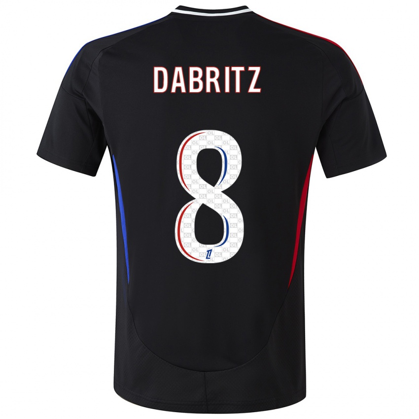 Hombre Camiseta Sara Däbritz #8 Negro 2ª Equipación 2024/25 La Camisa Perú