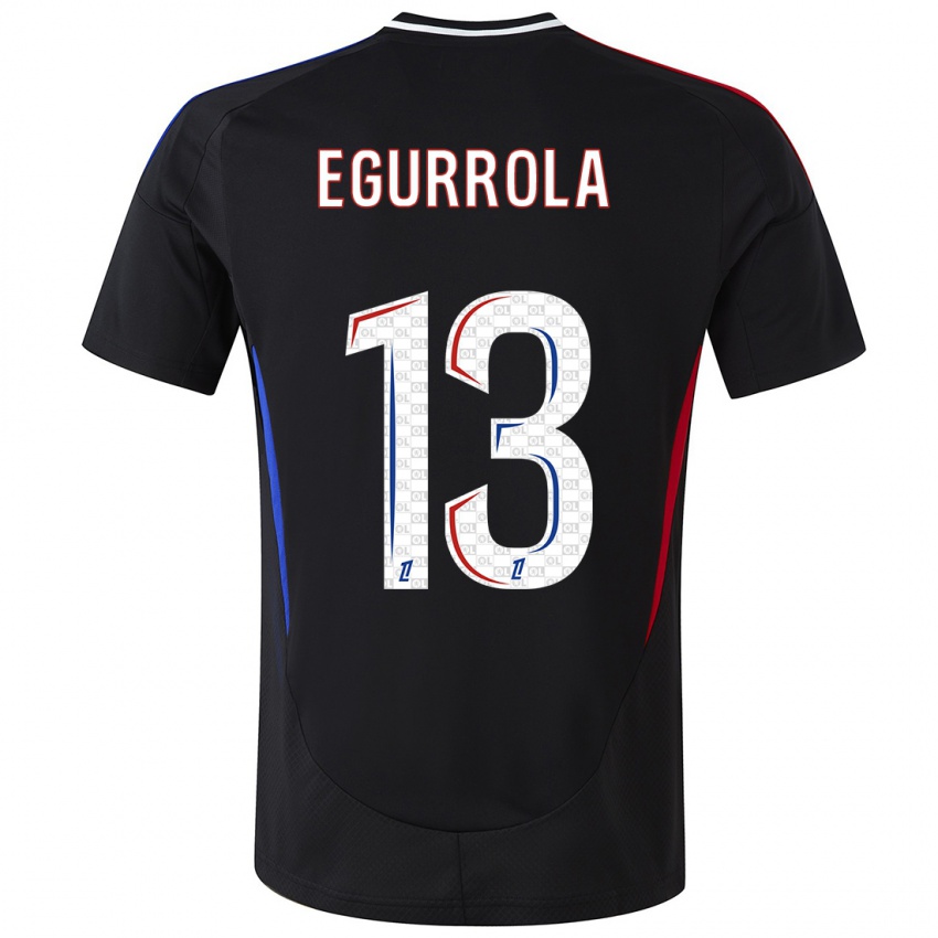 Hombre Camiseta Damaris Egurrola #13 Negro 2ª Equipación 2024/25 La Camisa Perú