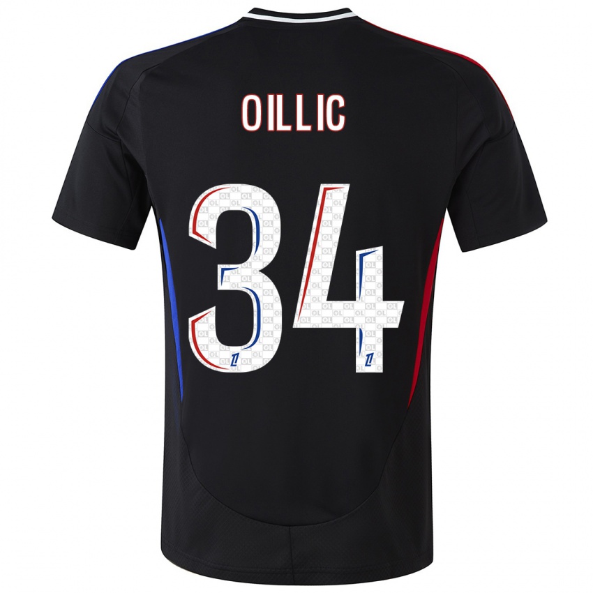 Hombre Camiseta Laureen Oillic #34 Negro 2ª Equipación 2024/25 La Camisa Perú